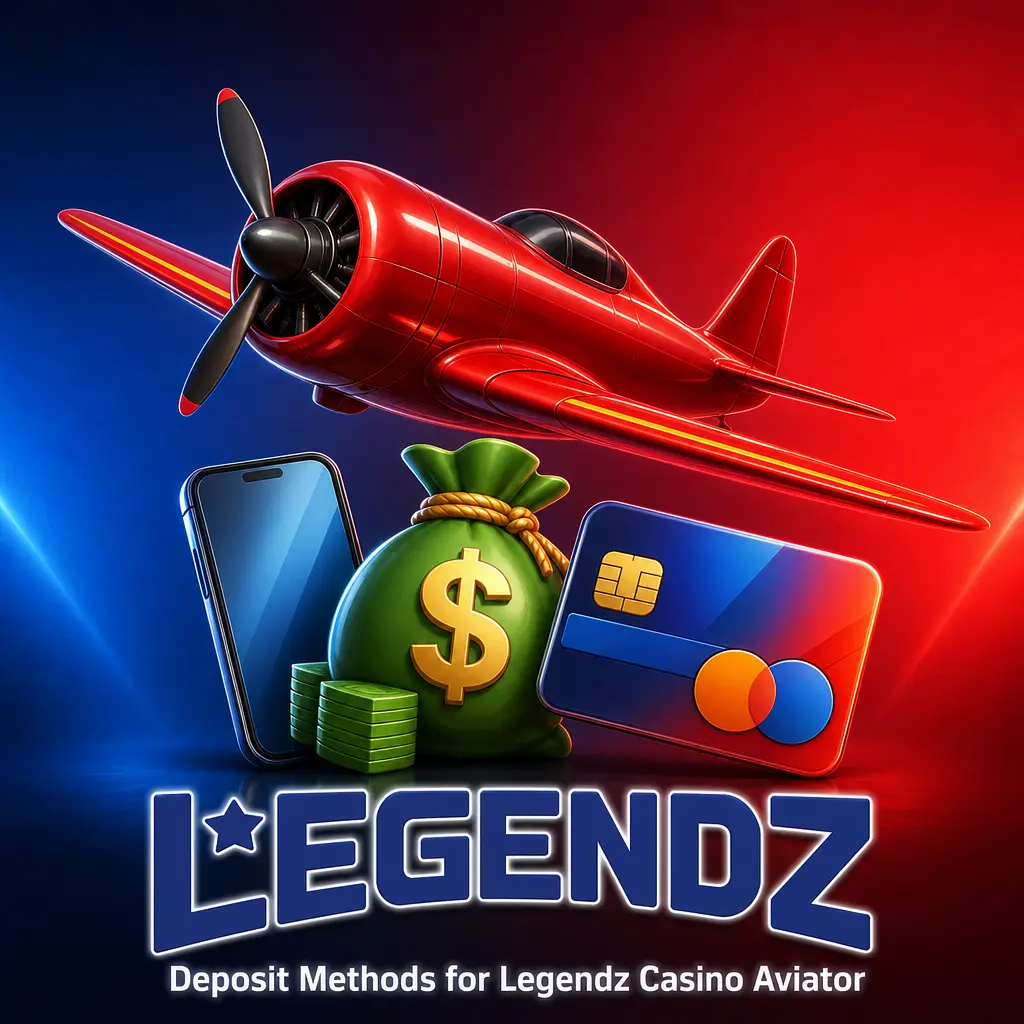 Deposit methods for Legendz Casino Aviator including Visa, Mastercard, Apple Pay, Google Pay, Skrill, and Trustly options