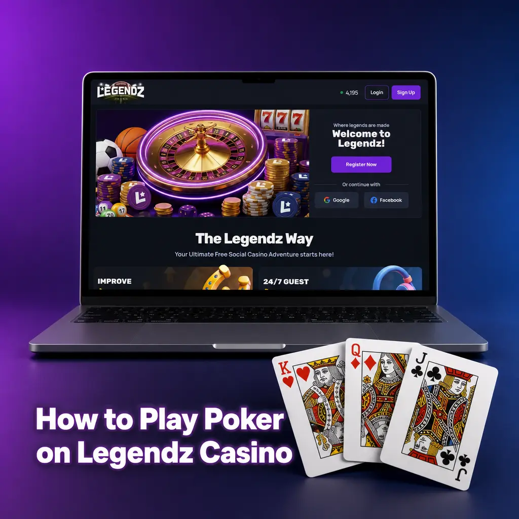 Step-by-step guide to signing up and playing poker games on Legendz Casino for US players