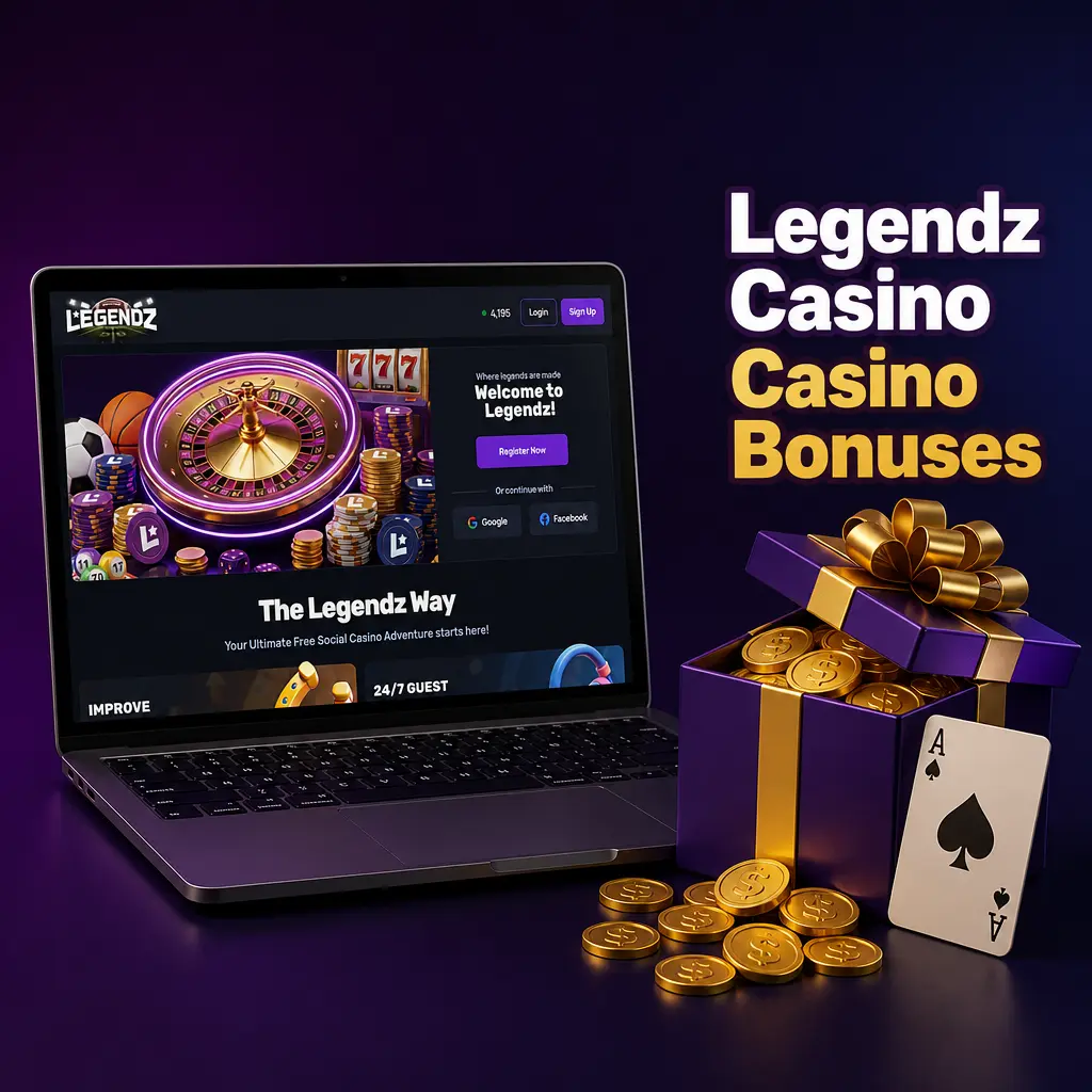 Legendz Casino bonuses: daily Gold Coins, weekly slot tournaments, live dealer cashback, and referral rewards in GC and SC.