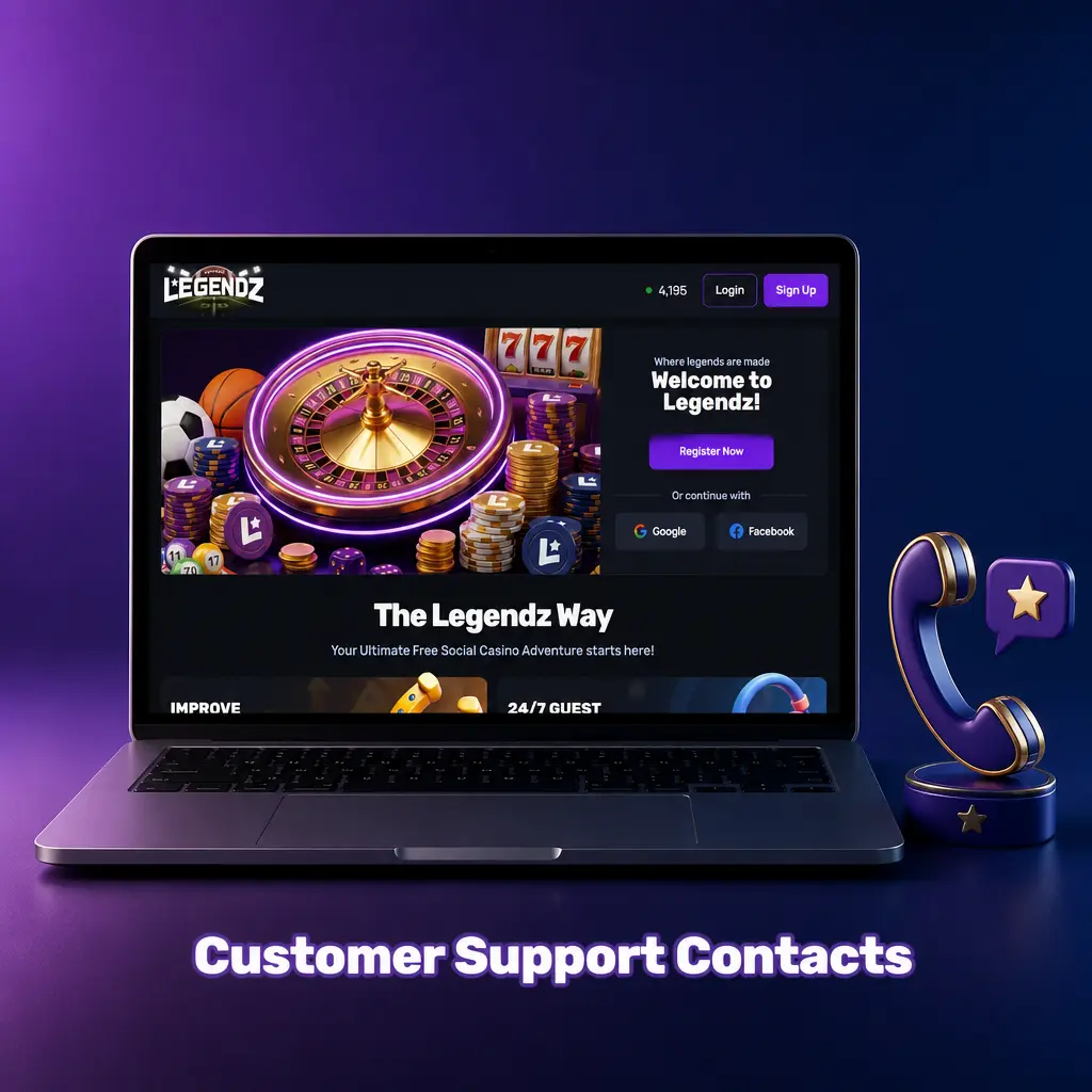 Legendz Casino customer support contacts for resolving deposit issues via live chat, email, and Help Center