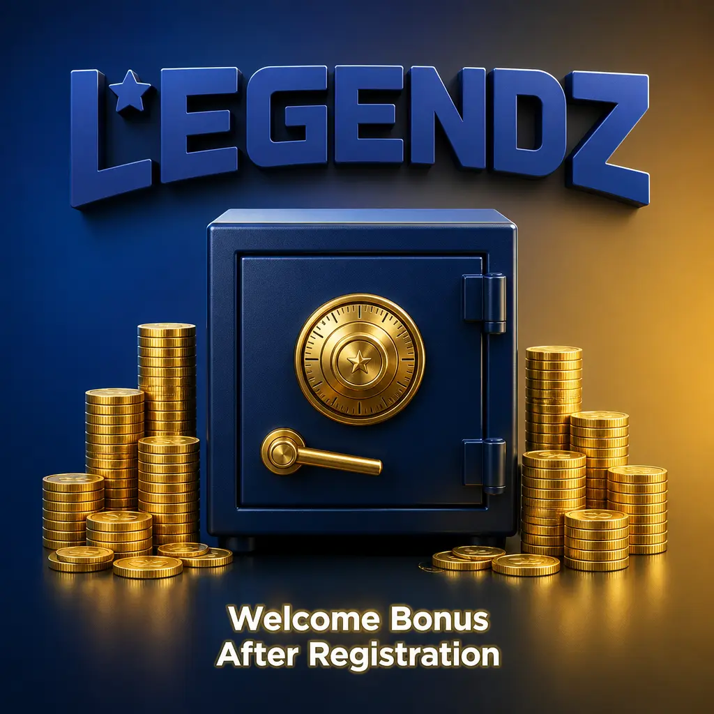 Legendz Casino welcome bonus: 500 Gold Coins plus 3 Sweeps Coins free at registration, no deposit required.